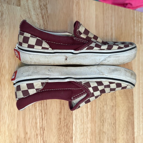Kids, vans, 12.5, slip on, checkered, skate shoe. School. Play, good used cond - Picture 6 of 6